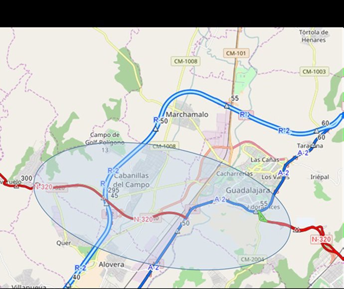 Mitma formaliza la redacción del estudio informativo de la variante de Guadalajara y acondicionamiento de trazado de la carretera N-320.