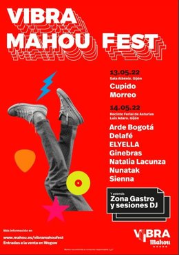 Archivo - Cartel Vibra Mahou Fest en Asturias