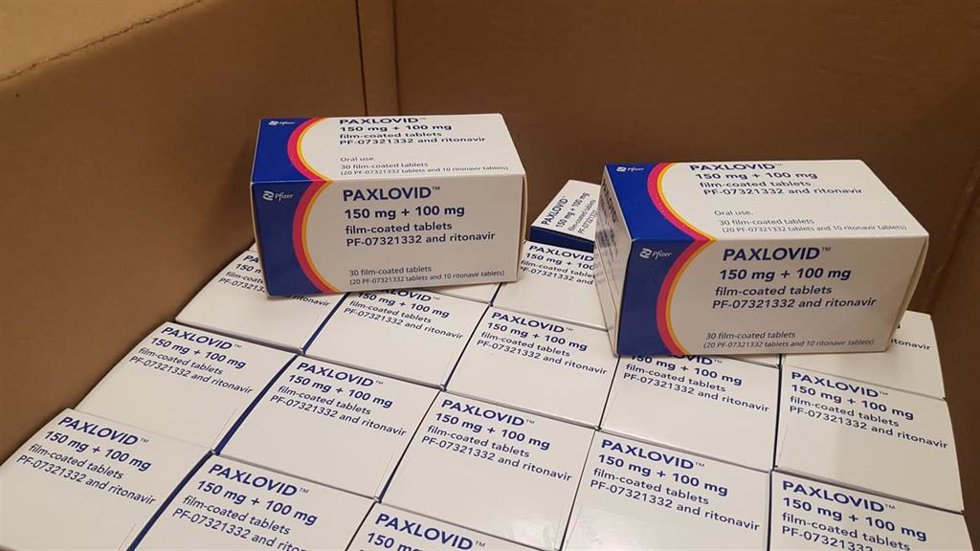 Cajas de Paxlovid llegadas a Extremadura
