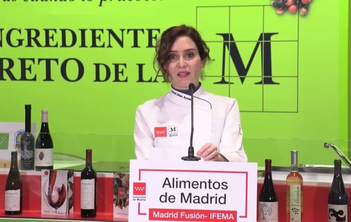 Isabel Díaz Ayuso en Madrid Fusión Alimentos de España 2022