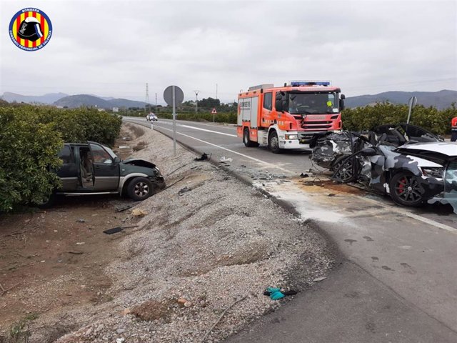 Imágenes del accidente de Sagunto