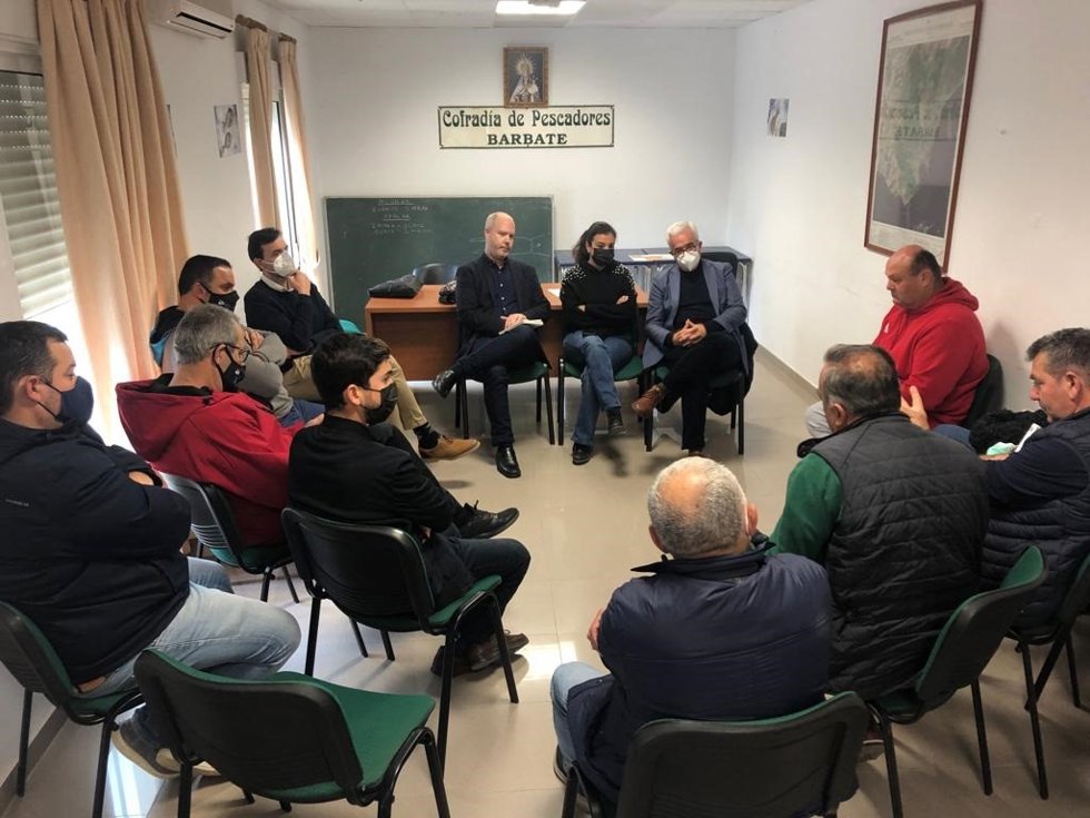 Reunión del PSOE con la Cofradía de Pescadores de Barbate.