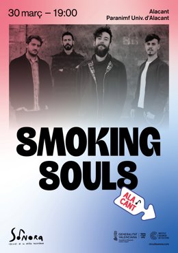 El circuit Sonora tanca els concerts en el Paranimf de la Universitat d'Alacant amb Smoking Souls