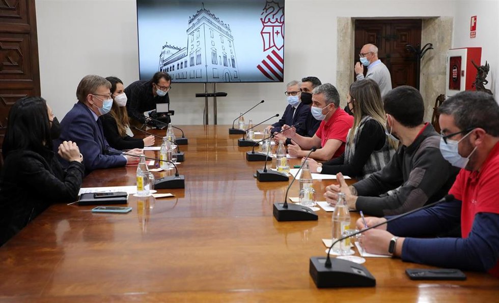 Reunión de Ximo Puig y el comité de empresa de Nordex