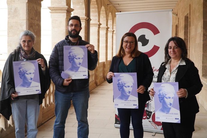 Imagen de la presentación del cartel del Festival de Cultura Clásica.