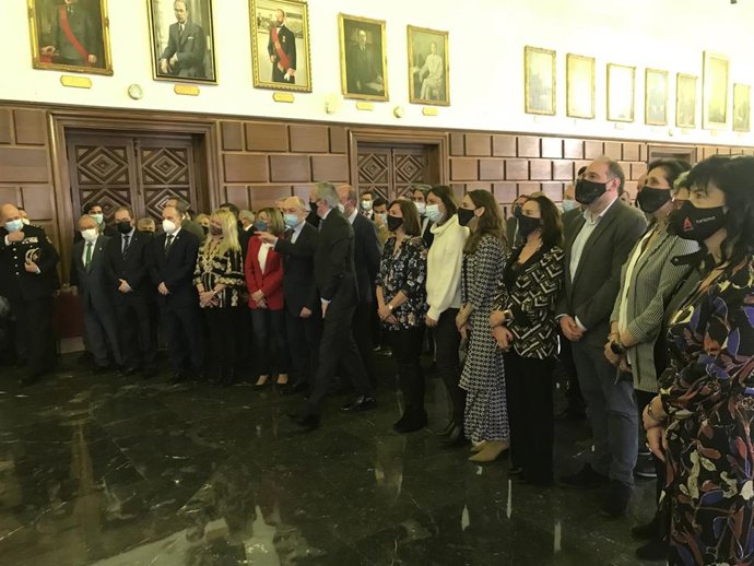 Presentación de la Semana Santa de Zaragoza con los presidentes de las 25 cofradiás