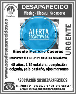 Imagen de la desactivación de la alerta