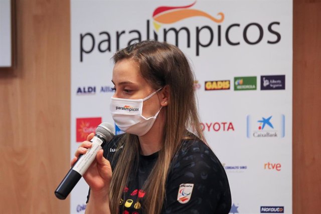 Archivo - Sara Revuelta durante un acto del Comité Paralímpico Español