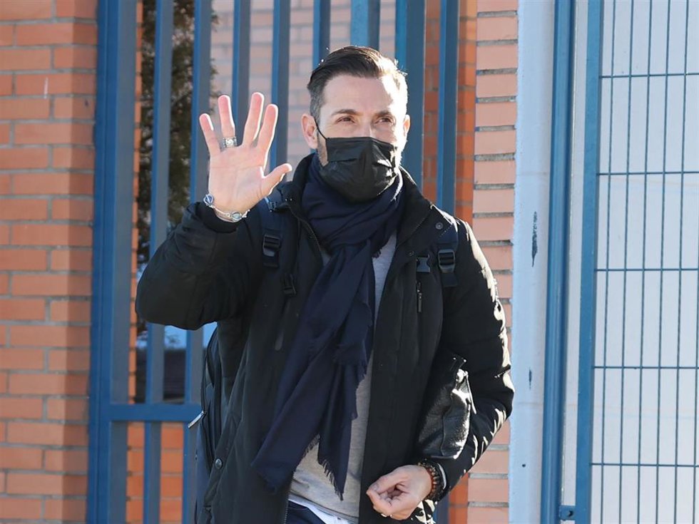 Antonio David Flores, saliendo de la casa de Marta Riesco en una imagen reciente