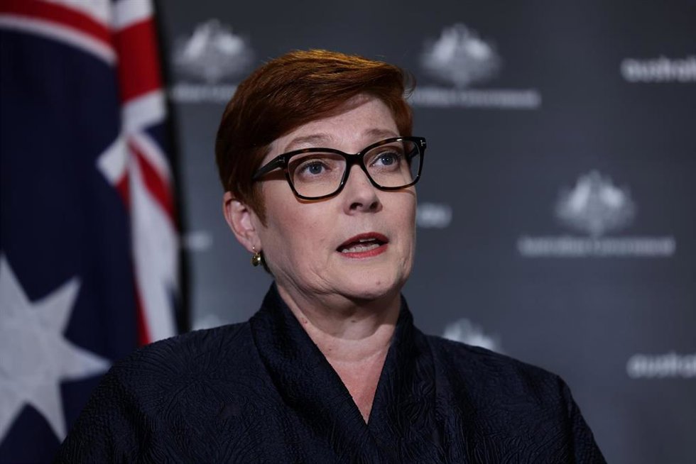 La ministra de Exteriores de Australia, Marise Payne 