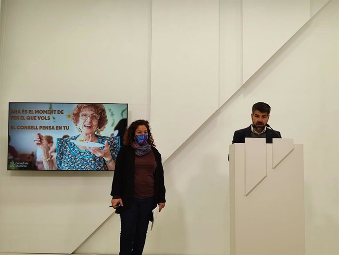 El conseller insular de Presidencia del Consell de Mallorca, Javier de Juan, en una rueda de prensa