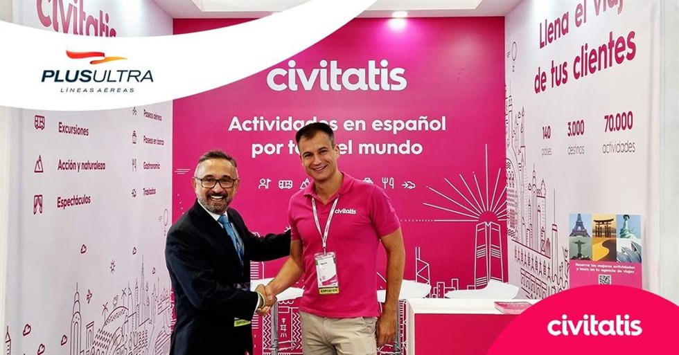Civitatis y Plus Ultra Líneas Aéreas firman un acuerdo de colaboración