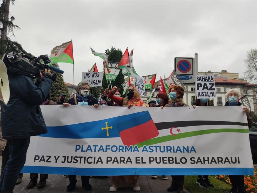 Manifestación Plataforma Paz y Justicia para el Pueblo Saharaui.