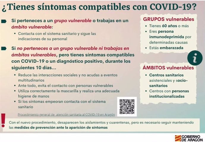 Cómo actuar en caso de tener síntomas de coronavirus SARS-CoV-2.