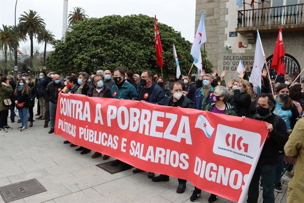 Concentración de delegados de la CIG