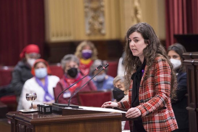 La portavoz adjunta de Unidas Podemos en el Parlament, Esperana Sans.