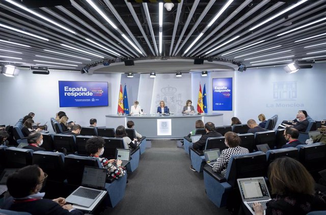 Rueda de prensa tras el Consejo de Ministros del 29 de marzo.