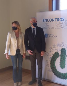 El vicepresidente económico de la Xunta, Francisco Conde, y la delegada territorial del gobierno gallego en Vigo, Marta Fernández-Tapias.