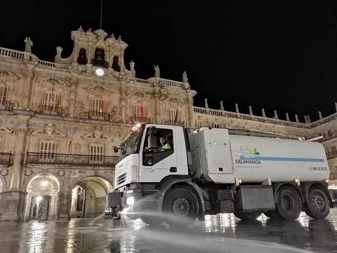 Limpieza viaria en Salamanca