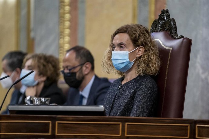 La presidenta del Congreso, Meritxell Batet, en una sesión plenaria