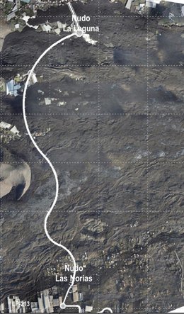 Trazado de la nueva vía entre La Laguna y Las Norias