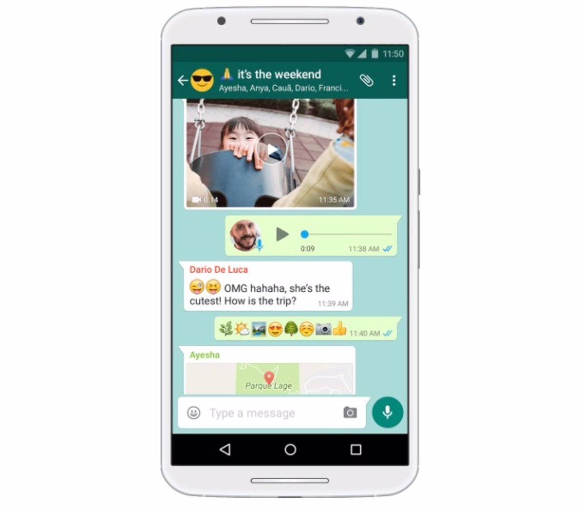 In the Android beta, WhatsApp adds additional emoticons such as a slide, a tire, and a melted face