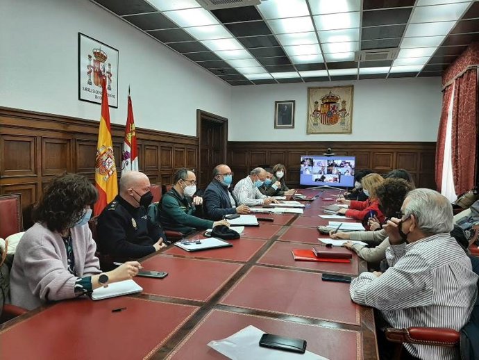 Reunión de coordinación para la acogida de ucranianos en Soria .