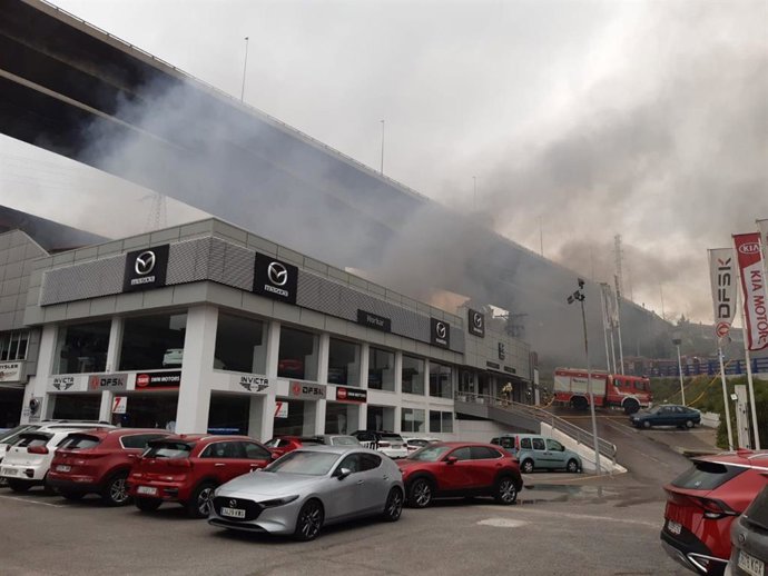 Incendio en Erandio (Bizkaia)