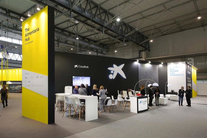 Archivo - Un stand de CaixaBank en una edición anterior del Alimentaria
