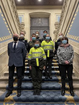 La Policía Nacional de Colombia visita Vitoria-Gasteiz para formarse en materia de violencia machista