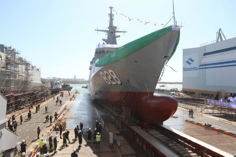 Archivo - Corbeta 'Al-Jubail' construida en Navantia San Fernando para Arabia Saudí