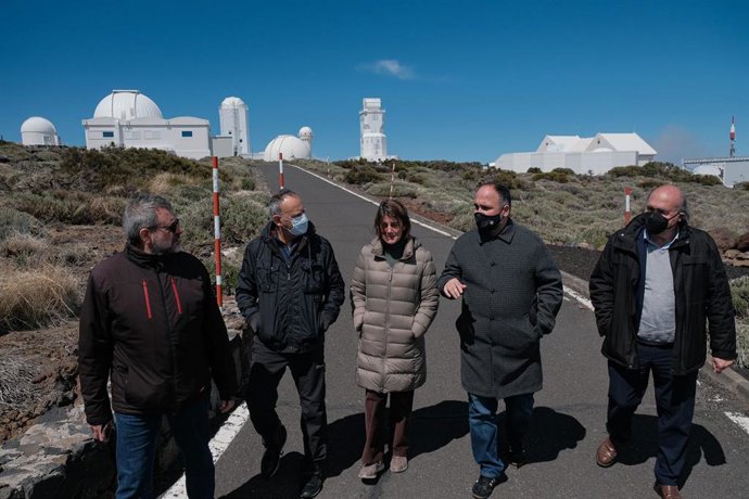 El consejero de Transición Ecológica, Lucha contra el Cambio Climático y Planificación Territorial del Gobierno de Canarias, José Antonio Valbuena, visita el Observatorio de Izaña