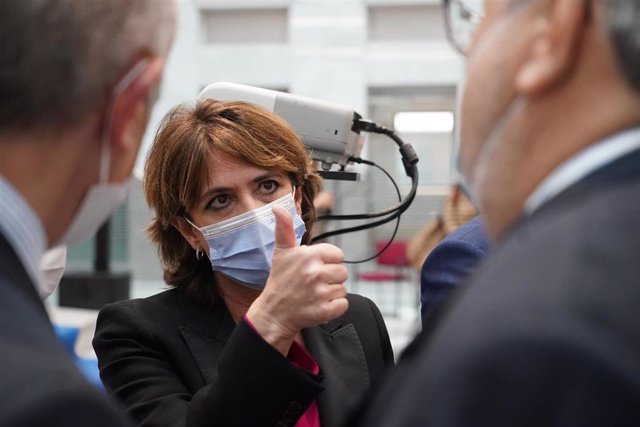 La fiscal general del Estado, Dolores Delgado, en el acto conmemorativo del "40º Aniversario de la aprobación del Estatuto Orgánico del Ministerio Fiscal" en Bilbao