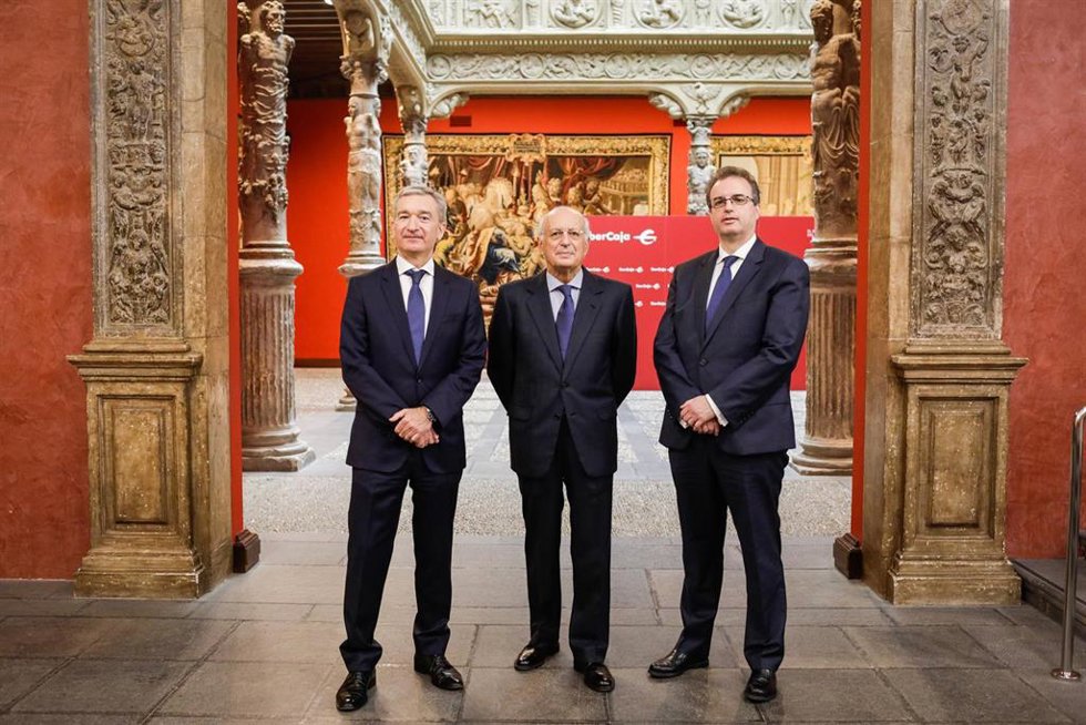 Víctor Iglesias, José Luis Aguirre y Francisco Serrano