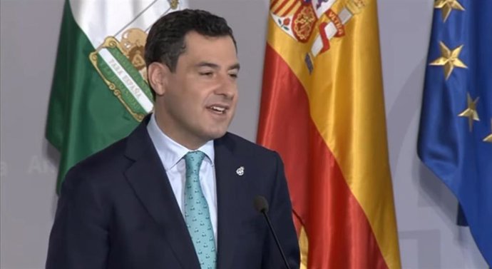 El presidente de la Junta de Andalucía, Juanma Moreno.