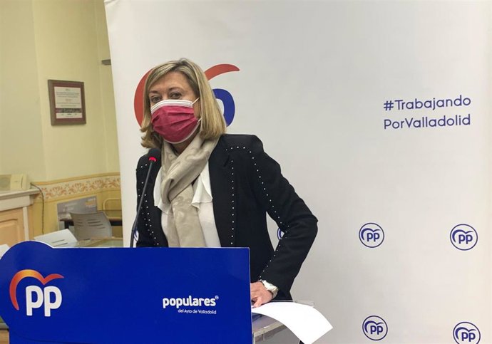 La presidenta del Grupo Municipal Popular en el Ayuntamiento de Valladolid, Pilar del Olmo.