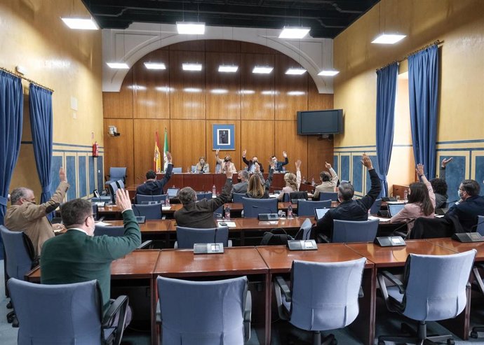 Votación en la Comisión de Cultura y Patrimonio Histórico del Parlamento andaluz.