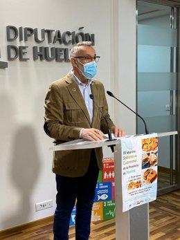 El vicepresidente de la Diputación de Huelva, Juan Antonio García, ha presentado este miércoles la III Muestra Sabores de Cuaresma.