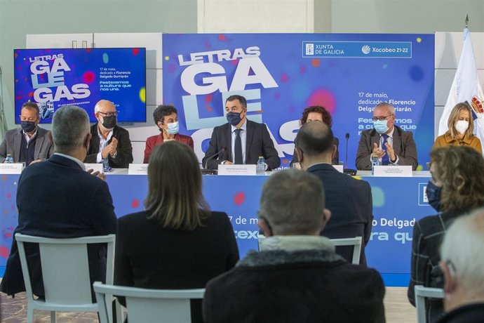 Presentación da programación das Letras Galegas 2022 dedicadas a Florencio Delgado Gurriarán.