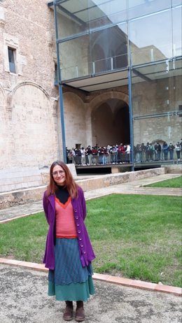 Muriel Villanueva en la Biblioteca Valenciana