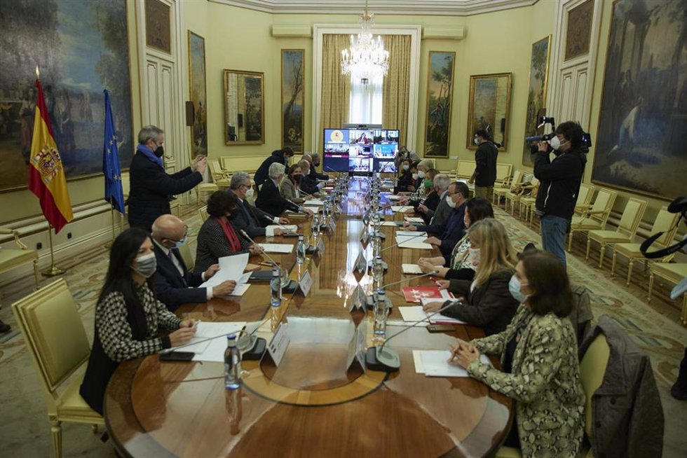 Vista general de la Conferencia Sectorial de Educación, en la sede del Ministerio de Educación y Formación Profesional, este miércoles 30 de marzo de 2022