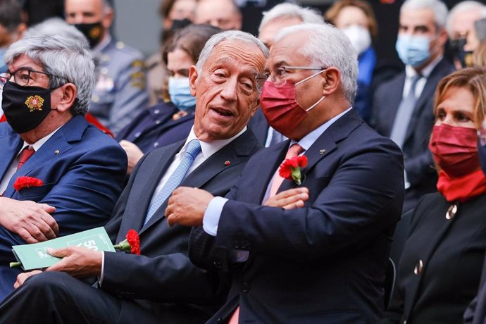 El presidente de Portugal, Marcelo Rebelo de Sousa, y el primer ministro, António Costa.