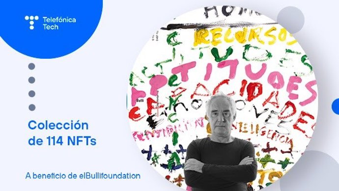 Telefónica crea una colección de NFTs sobre los dibujos en los que Ferran Adri refleja su teoría de la evolución culinaria