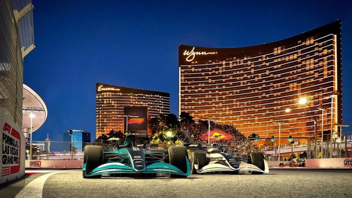 Simulación del Gran Premio de Las Vegas de F-1