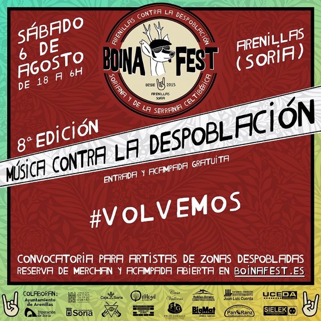 El Boina Fest de Arenillas (Soria) busca artistas de las zonas despobladas