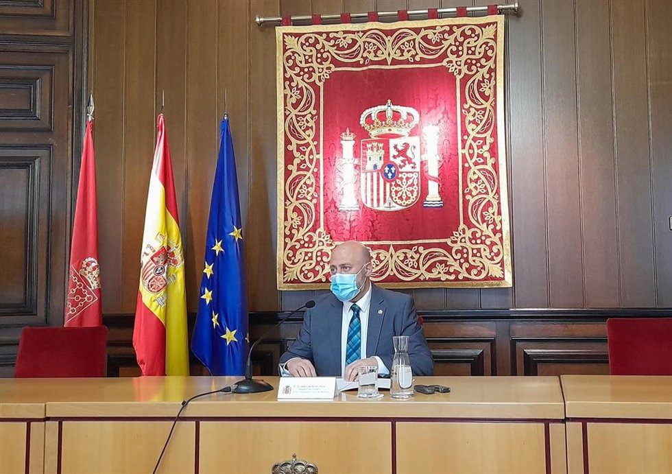 Arasti, durante la rueda de prensa