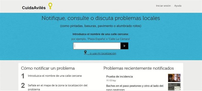 Archivo - Captura de la web 'Cuida Avilés'.