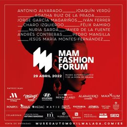 Cartel oficial del I MAM Fashion Forum en Málaga