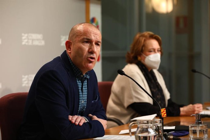 Carlos Gamarra y Guadalupe Zárate, durante la rueda de prensa.