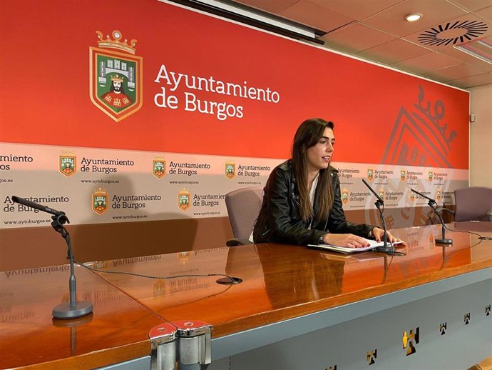 La concejal del PP de Burgos, Andrea Ballesteros.